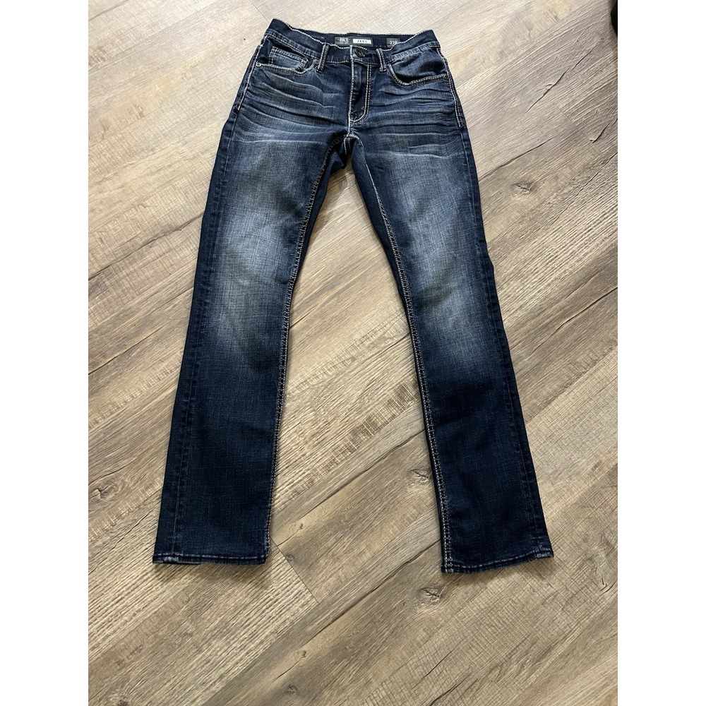BKE Jake Jeans Mens 27R‎ Blue Straight Leg Denim Distressed Casual Classic